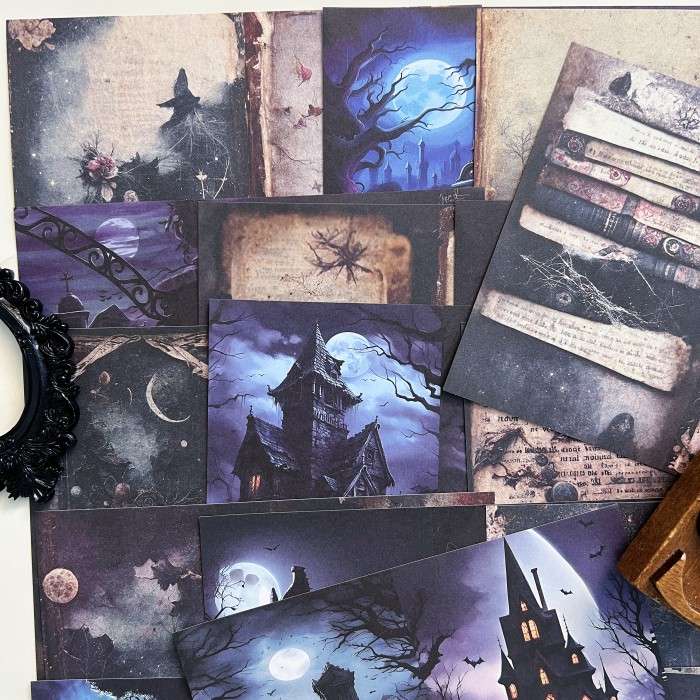 Cursed Mansion Collage Paper 28Sheets