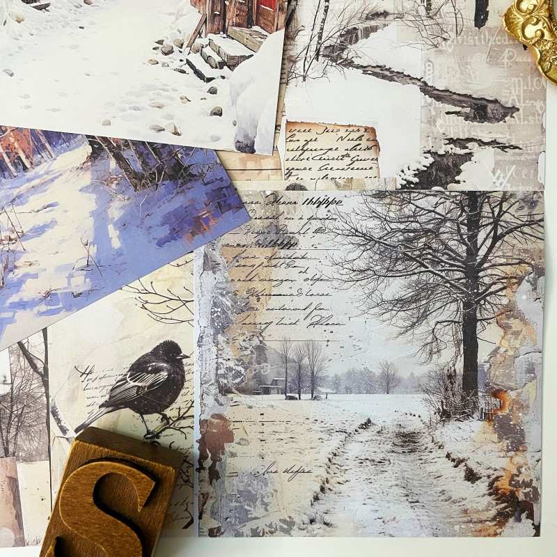 Frost Valley Collage Paper 24Sheets