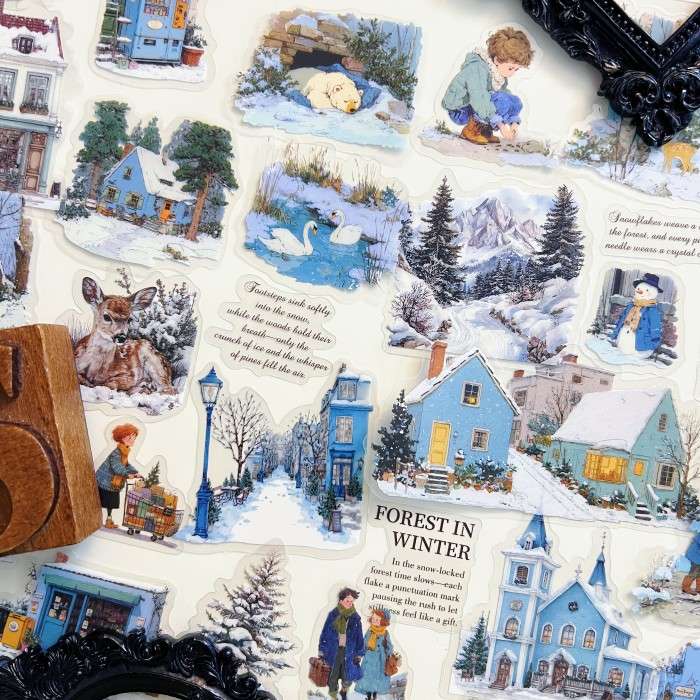 Frosted Lane Sticker 65PCS