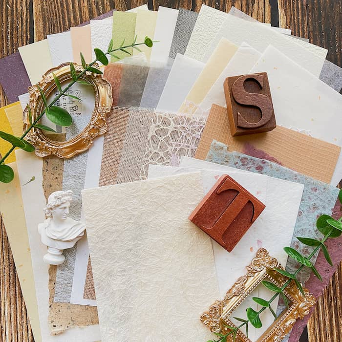 Textured Papers And Mesh Assorted Set 40Sheets