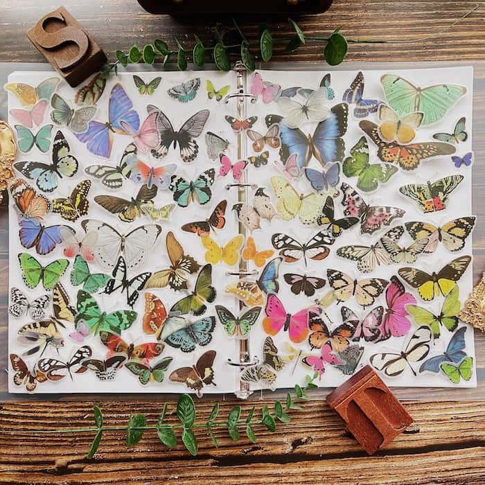 Butterflydex Vellum Sticker 80PCS