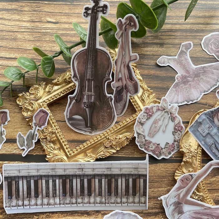 Elegant Ballerina Sticker 17PCS