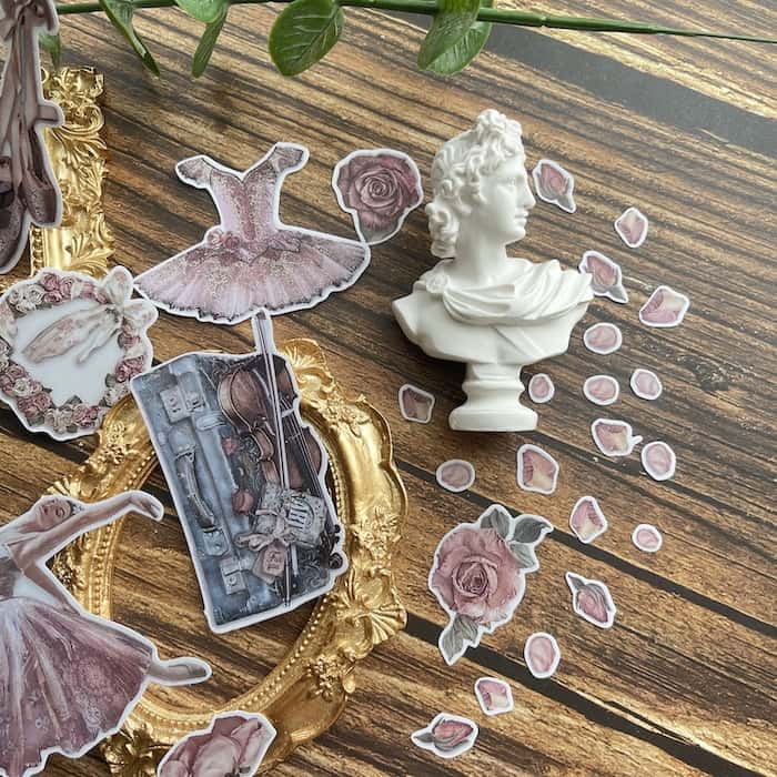 Elegant Ballerina Sticker 17PCS