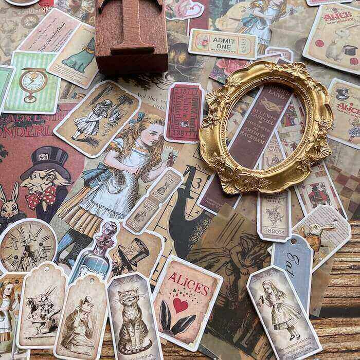 Alice In Wonderland Ephemera Kit