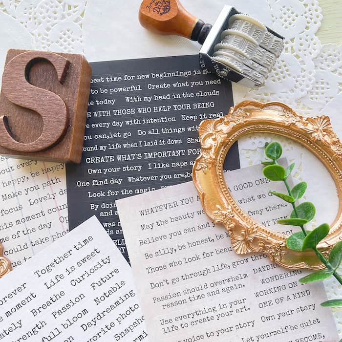 Junk Journal Sentiment Stickers