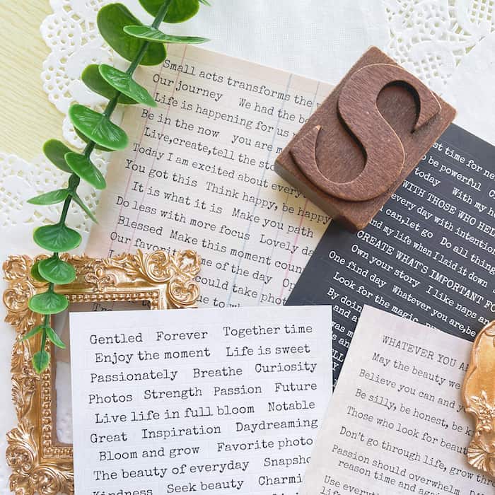 Junk Journal Sentiment Stickers
