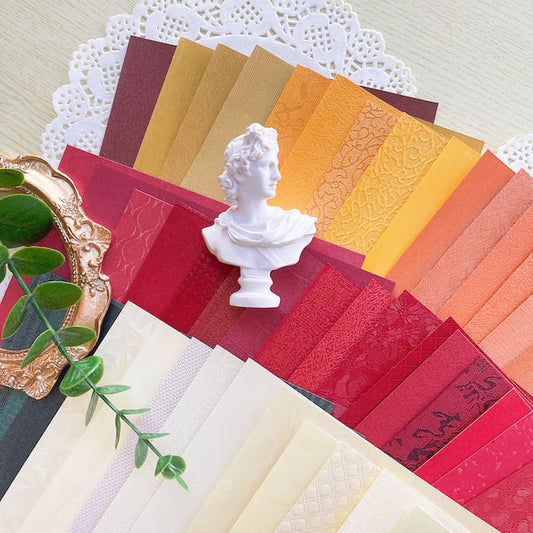 Warm Shimmer Pearlescent Textured Papers