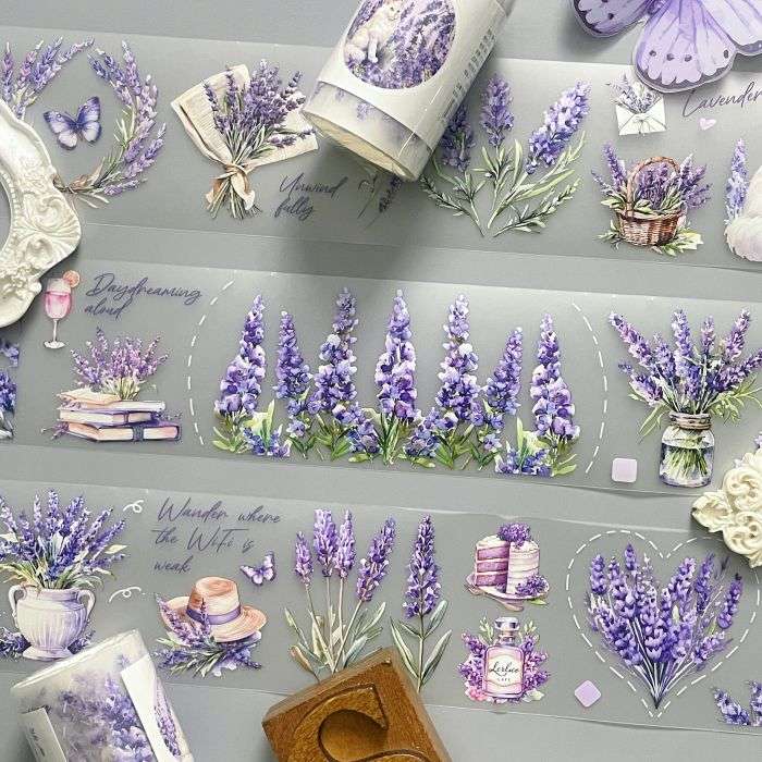 Lavender Romance Tape Roll | WUBAO