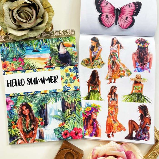 Hello Summer Sticker Book 20Sheets
