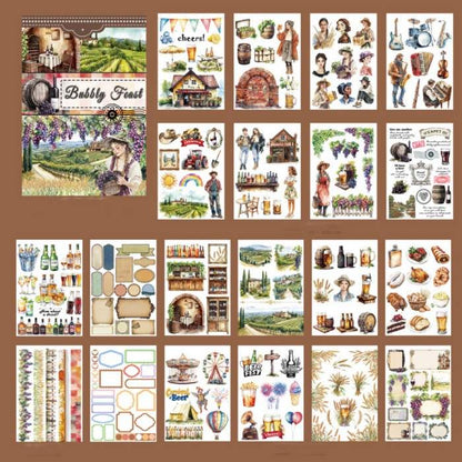 Bubbly Feast Sticker Book 20Sheets