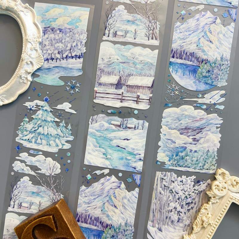 Chill Snowfall PET Tape | Miaopaji