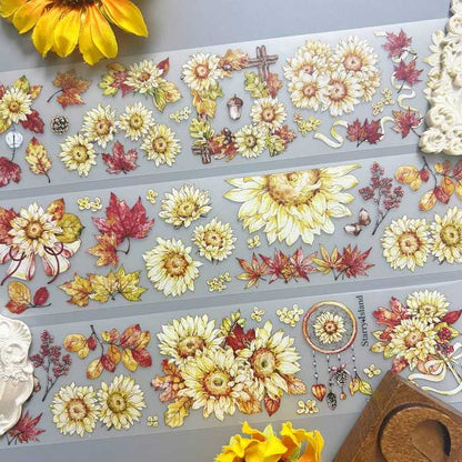 Maple Sunflower PET Tape | Starry Island