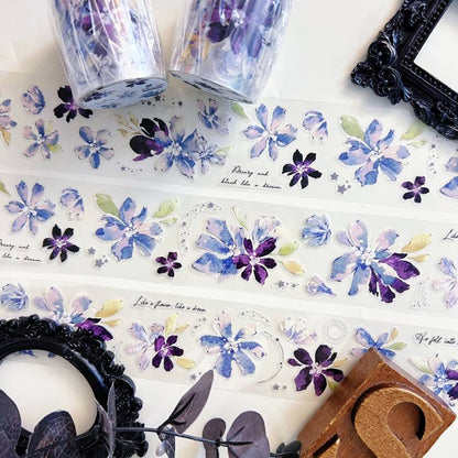 Indigo Petals PET Tape | Xiao Bai Jia