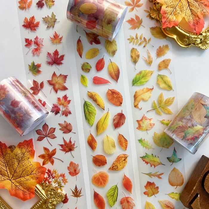Poetic Leaves PET Tape Roll