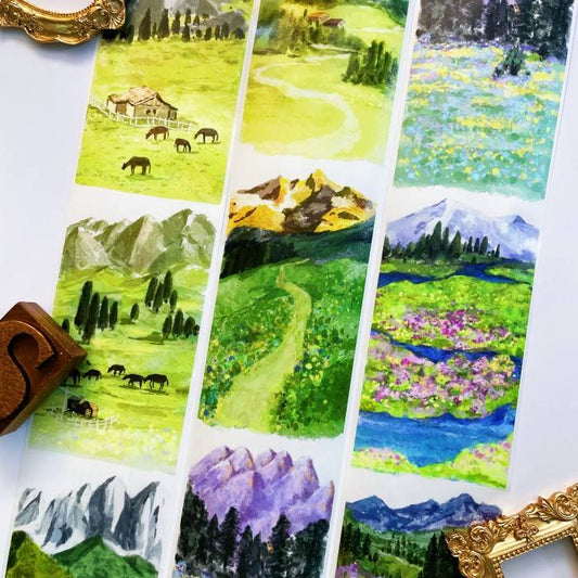 Snowy Heights Washi Tape | Orange Too