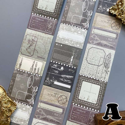 Silent Glow Kraft Paper Sticker Roll