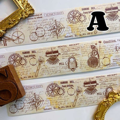 Fragment Of Manuscript Kraft Paper Sticker Roll