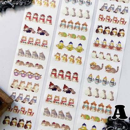 Cat House Times Kraft Paper Sticker Roll