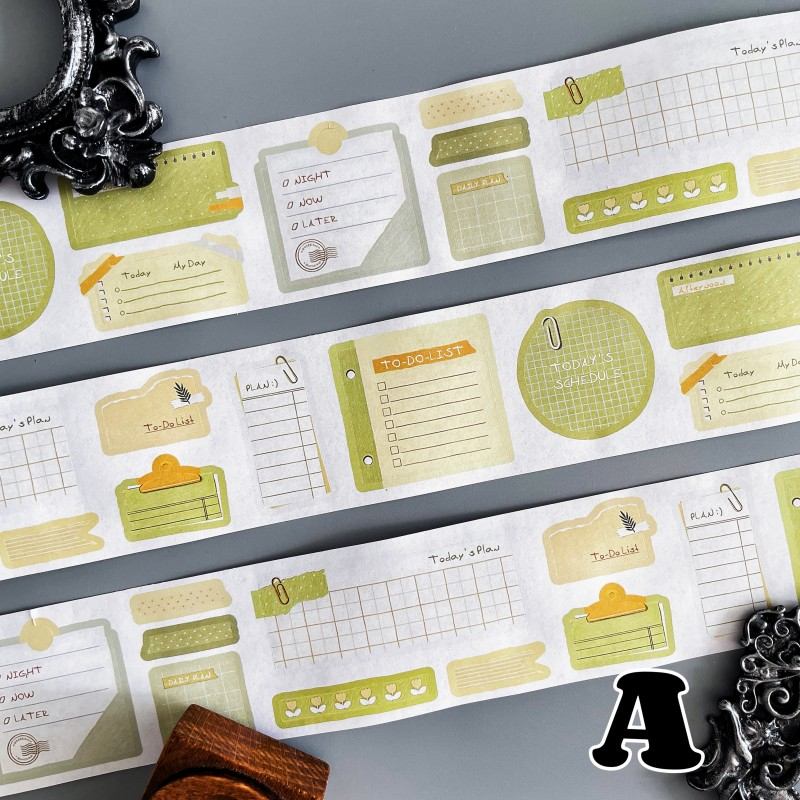 Daily Writing Kraft Paper Sticker Roll