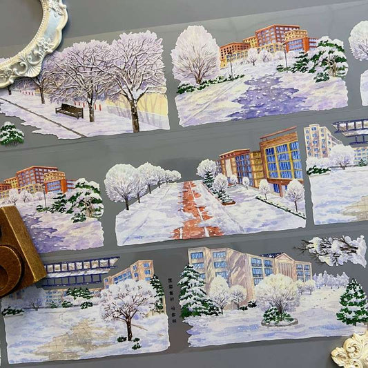Snowy Campus PET Tape | ZERO