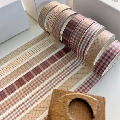 Vintage Plaid Washi Tape Set | Dian Dian
