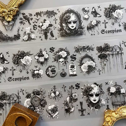 Monochrome Stillness PET Tape Roll | Dong Xi