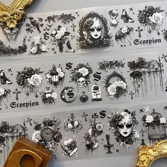 Monochrome Stillness PET Tape Roll | Dong Xi