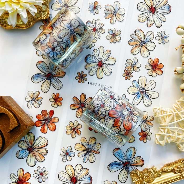 Bloom Sketch PET Tape Roll | Dong Xi