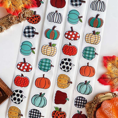 Fall Pumpkin Sealing Sticker Roll