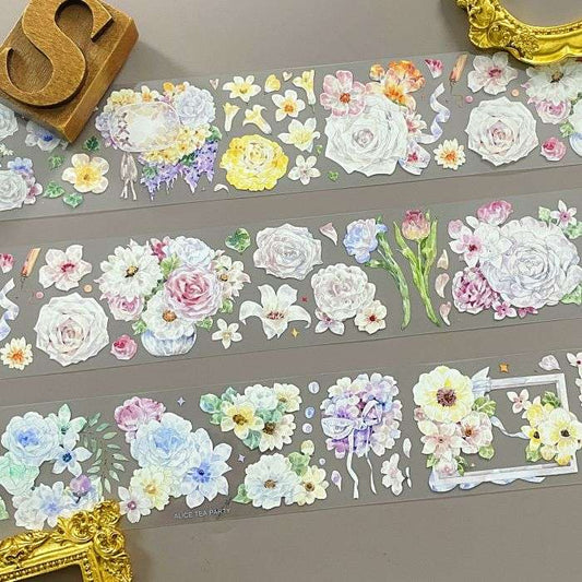 Lush Spring PET Tape Roll | Alice Tea Party