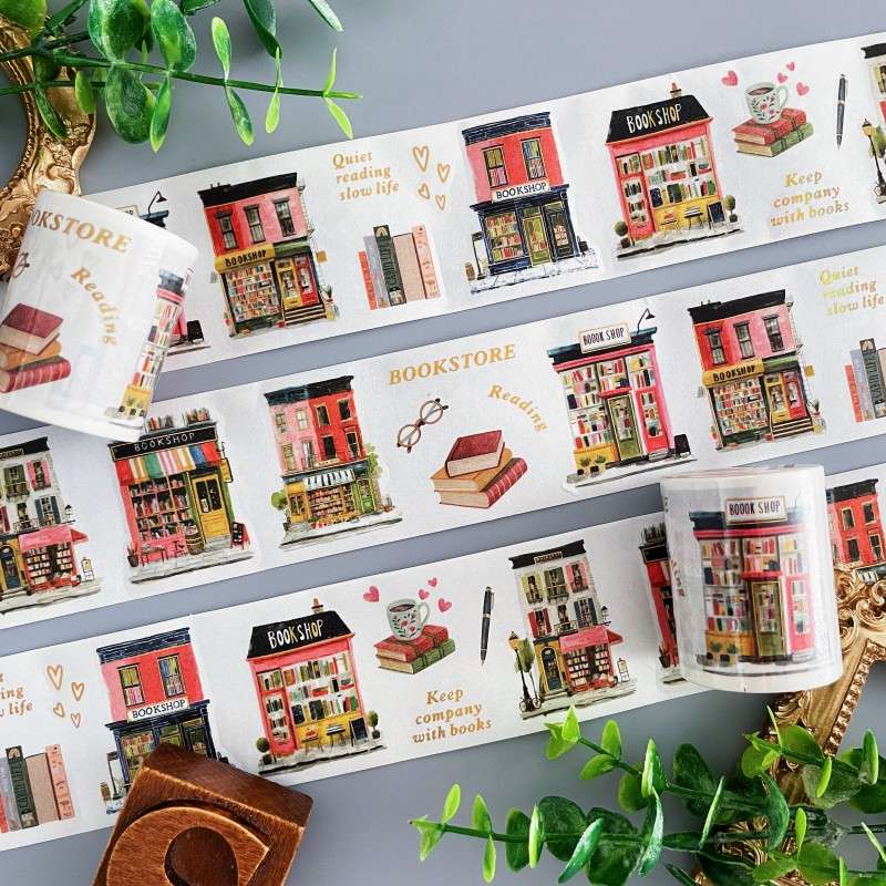 Cozy Bookshop Washi Tape Roll