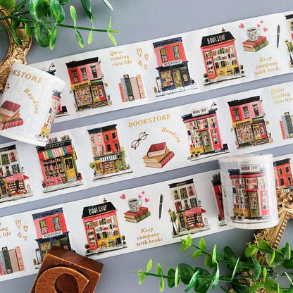 Cozy Bookshop Washi Tape Roll