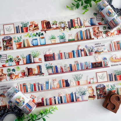 Bookish Cats Tape Roll | Dan Sheng