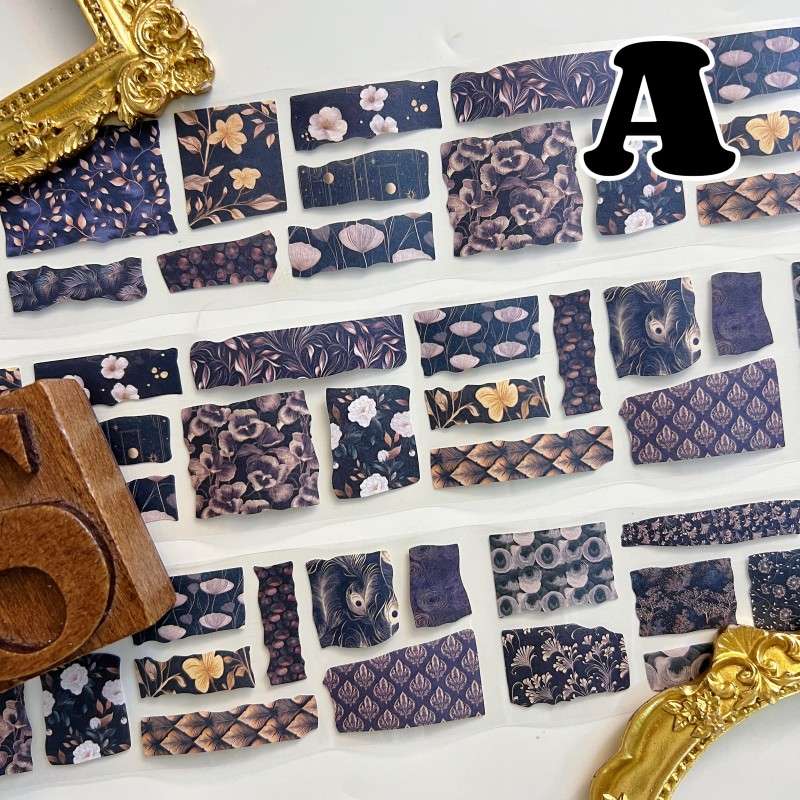 Handmade Fragments Kraft Paper Sticker Roll