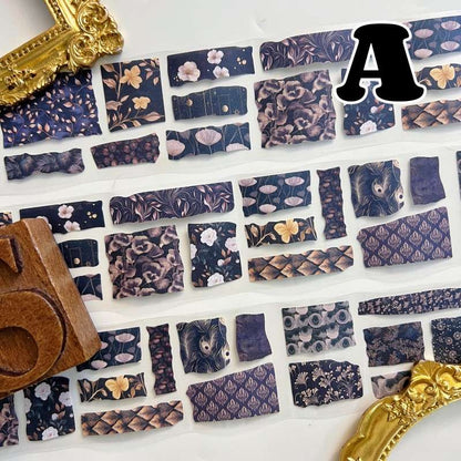 Handmade Fragments Kraft Paper Sticker Roll