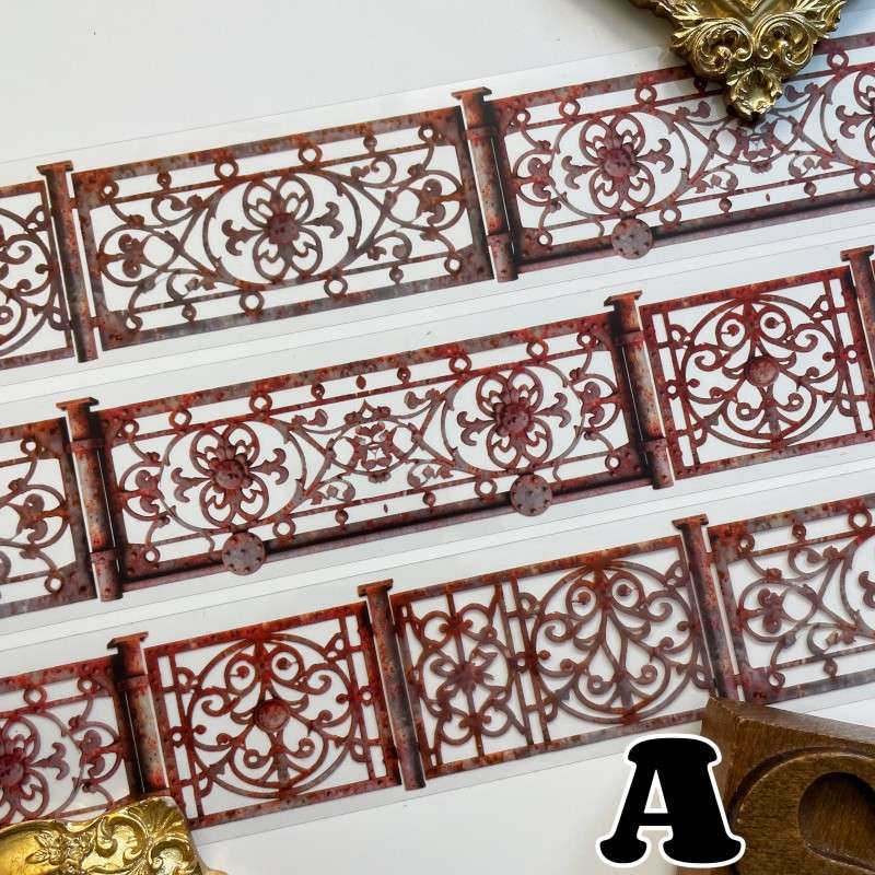 Rust Fence PET Tape Roll