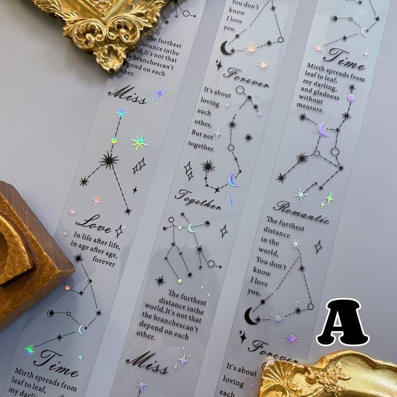 Starry Sky Poet PET Tape Roll