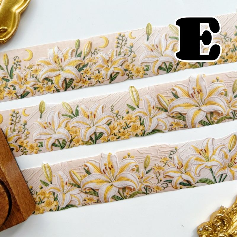 Floral Embroidery Washi Tape Roll