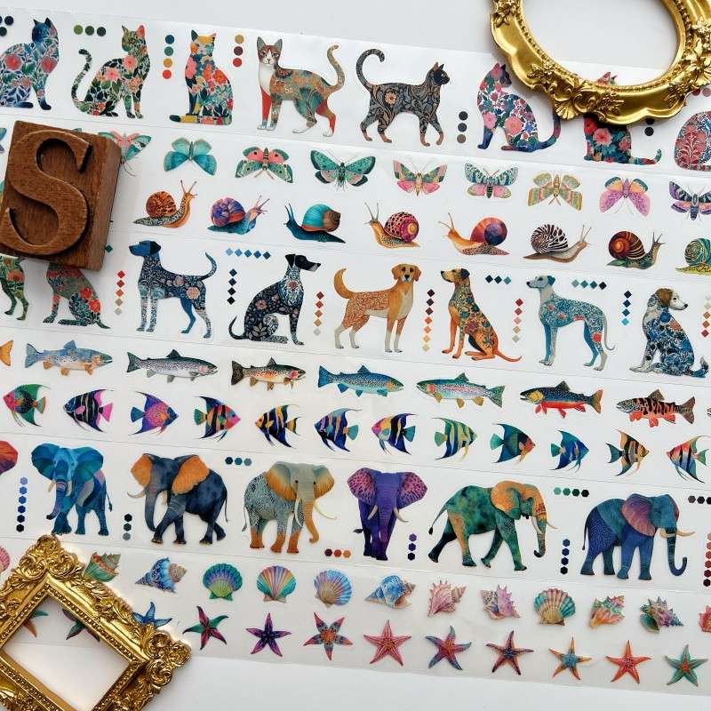 Morris Animal Imprint PET Tape Roll