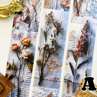 Flower Collage Washi Tape Roll
