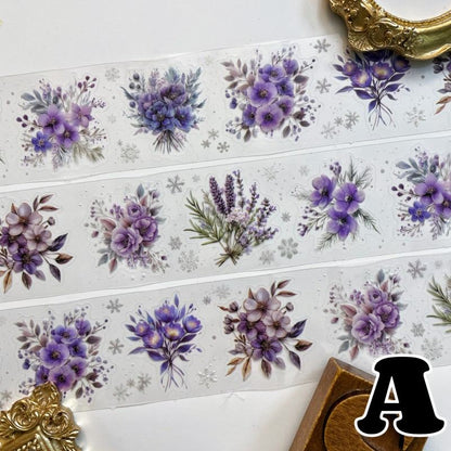 Winter Flower Field PET Tape Roll