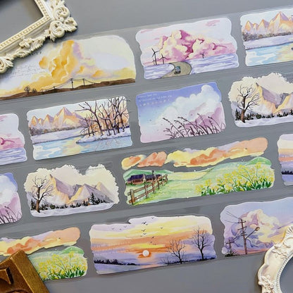 Dusk Radiance PET Tape | Zi Yuan Su