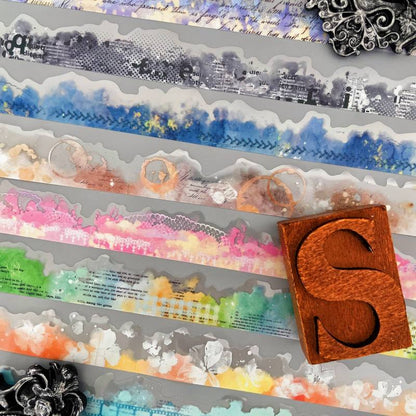 Color Ink Word PET Tape Roll