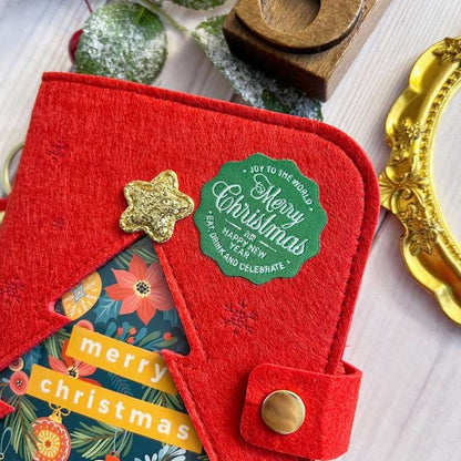Yule Cheer Felt-Cover Journal