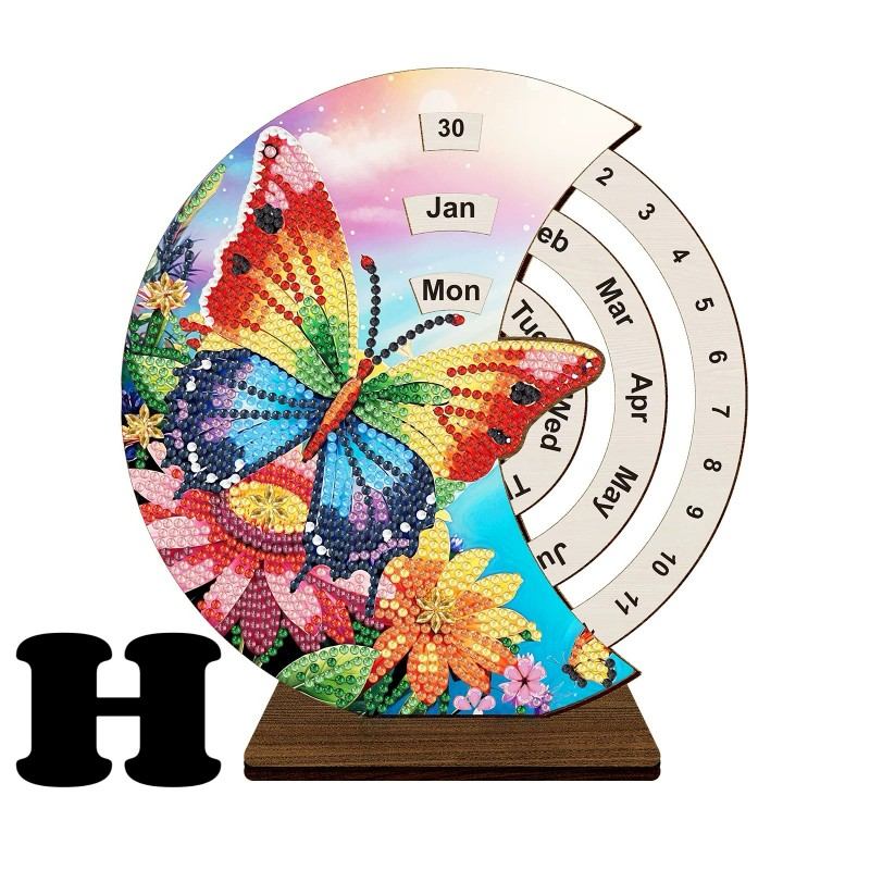 DIY Diamond Art Tabletop Perpetual Calendar Kit
