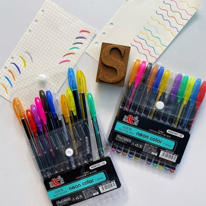 12-Color Glitter Pen Set