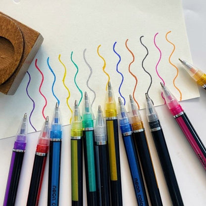 12-Color Glitter Pen Set