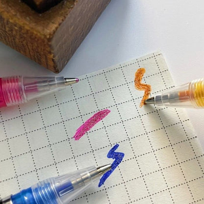 12-Color Glitter Pen Set
