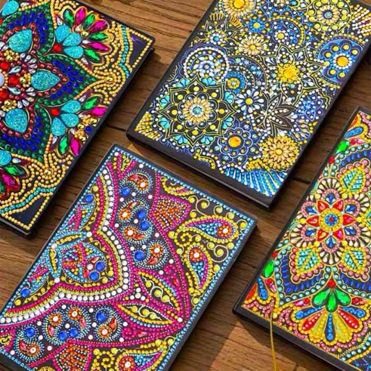 Mandala Diamond Painting Dots Notebook Kit