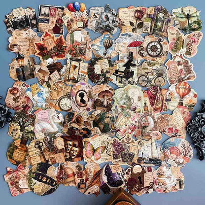 Vintage Mementos Sticker 50PCS